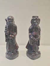 Statuette Ceramica Saggi Cinesi