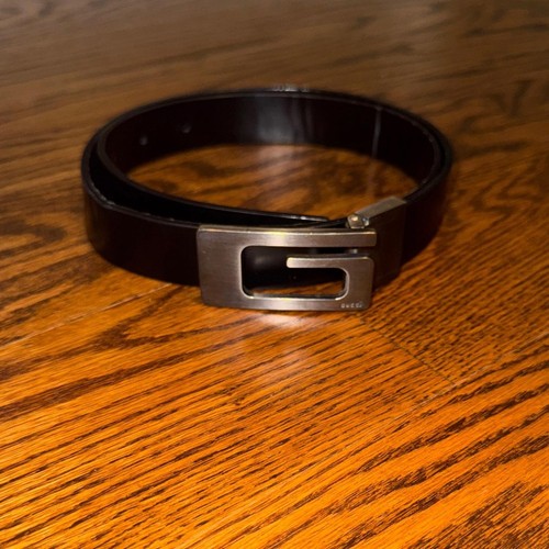 Gucci black leather belt - belt, 75