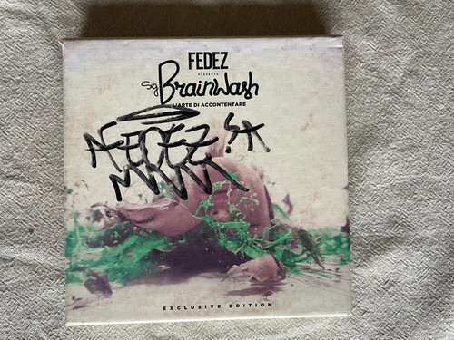 Copertina autografata fedez - cd,