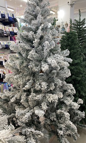 Albero natale innevato - natale,