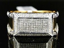 Uomo 14K Placcato Oro Giallo