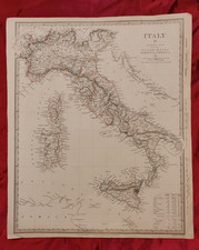 ITALIA ANTICA MAPPA CARTA