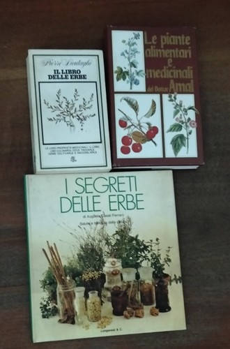 Lotto libri sulle erbe - erbe, e