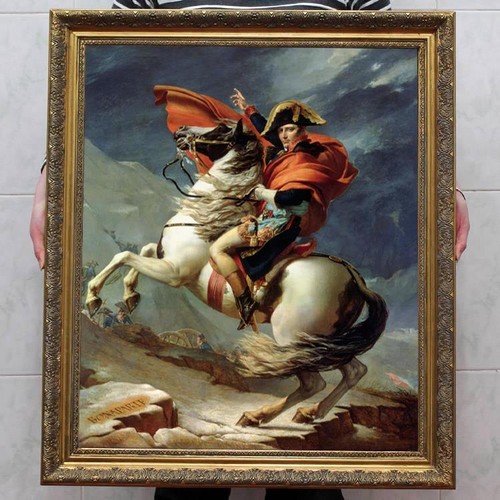 Antico dipinto olio fatto - , a