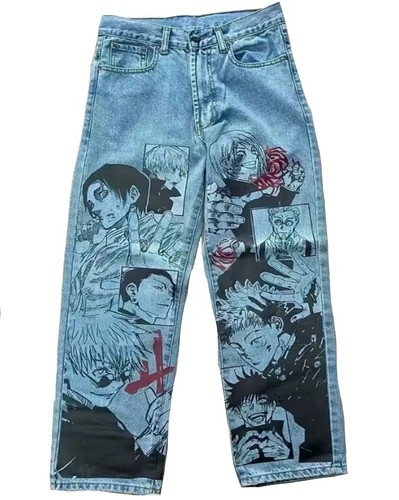 Jujutsu kaisen jeans - jujutsu,