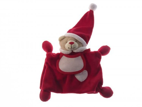 Orsetto doudou rosso natale - doudou,