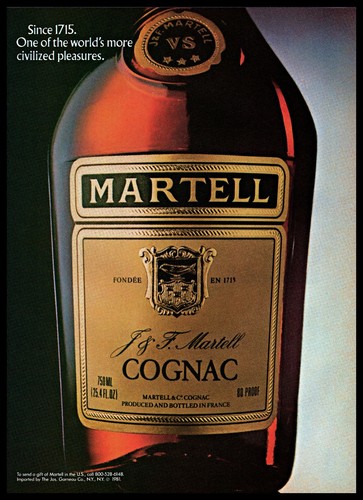 1982 martell cognac foto - 1982, j&f