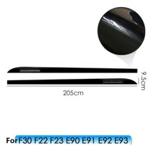 205cm Glanz Schwarz Seitenschweller Aufkleber Streifen Für BMW F30 E90 E91/92/93