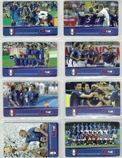 TESSERE TELEFONICHE 2007 CAMPIONI DEL MONDO GERMANIA'06 8 SCHEDE N.676-683 