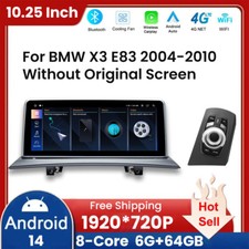 Autoradio 10,25" per BMW X3 E83 2004-2010 CarPlay 64GB IPS Schermo GPS CIC NAVI