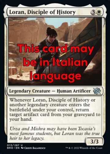 Mtg loran disciple of - mtg, loran,