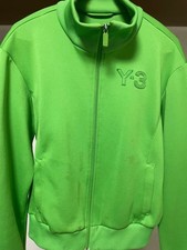 Giacca Y-3 Yohji Yamamoto verde con zip rara taglia S Adidas Japan Streetwear
