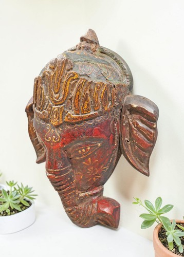 Ganesha legno vintage - legno,