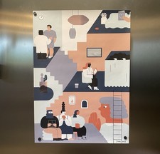 Jing Wei SALA D'ATTESA Herman Miller OP ART STAMPA NYC USA