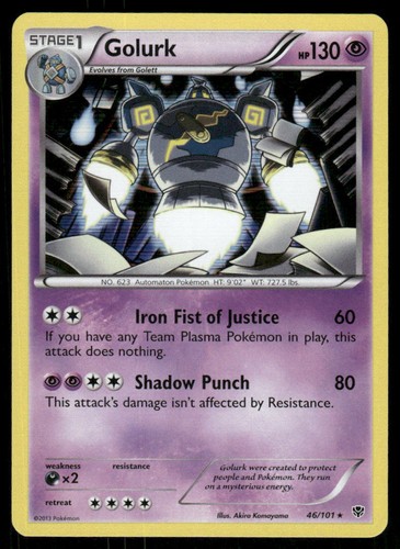 Golurk 101 holo raro - golurk,