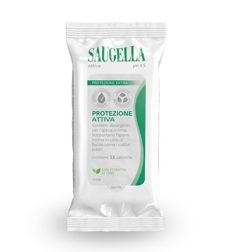 Saugella attiva salviettine - attiva,