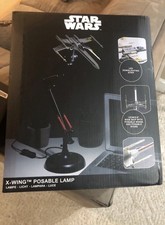 Lampada da scrivania Star Wars X-Wing DISNEY PALADONE adattatore USB/AC nuovo in scatola
