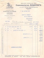 1935   ETAB BARTHES ARTICLES