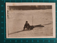 FOTO RAGAZZO CADUTO CON SCI NEVE SAN PELLEGRINO 1940 ( F 39 )