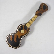 MINIATURA CHITARRA MANDOLINO IN OSSO MADREPERLA SCUOLA DOMENICO BOSSA EPOCA 1800
