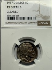 1937-D 3 Gambe Bufalo Nichel