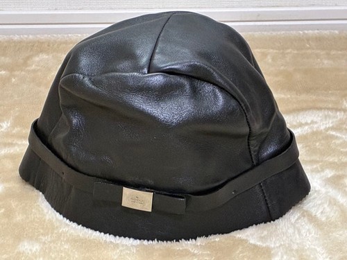 Cappello gucci pelle nero m - nero,