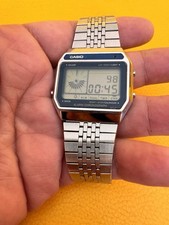 Montre vintage Collector Casio AX-250 bleu digiking melody 1982 module 118