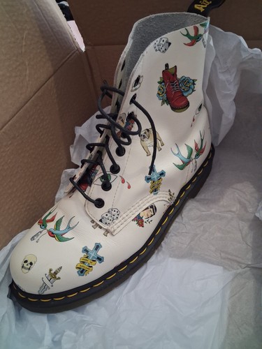 Doc martins 1460 - martins, bianco