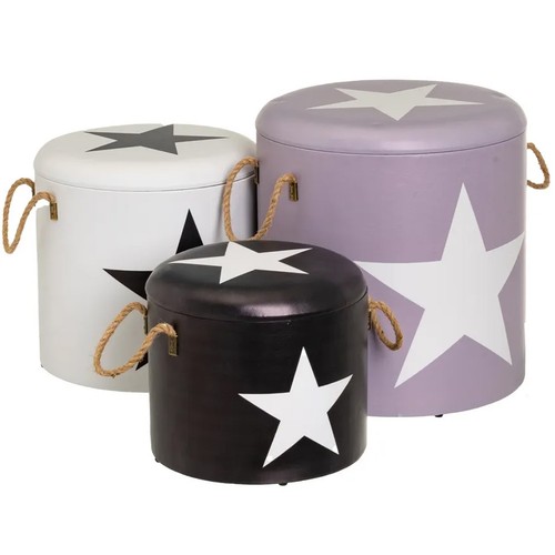 Set pouf bauli - pouf, contenitori
