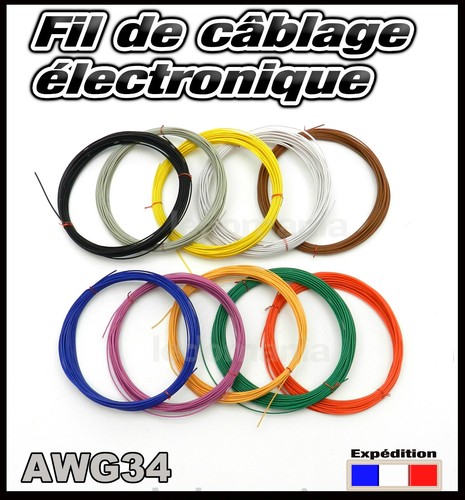 Awg34 fil câblage - awg34/5#,