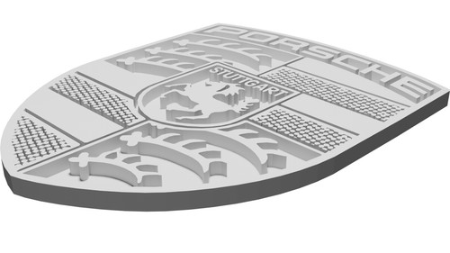 Logo badge porsche emblema per - porsche,