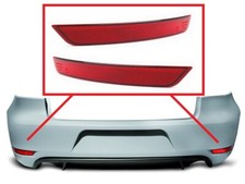 2 Rinfrangenti Catadiottri Reflektor Paraurto Golf 6 VI GTD GTI 2009-2012