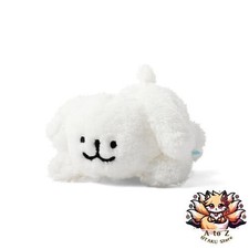 NUOVO peluche maltese sdraiato taglia media [ufficiale] / cucciolo coreano...