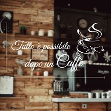 vetrofanie adesivo caffè bar ristorante pizzeria street food vetrine a1136