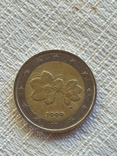 2 Euro Finlandia 1999 - Errore di conio (rilievo sulla mappa)