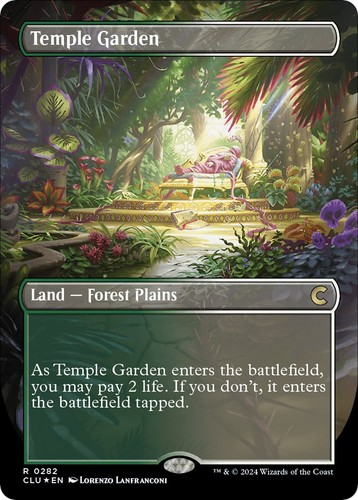Temple garden - garden, (borderless)