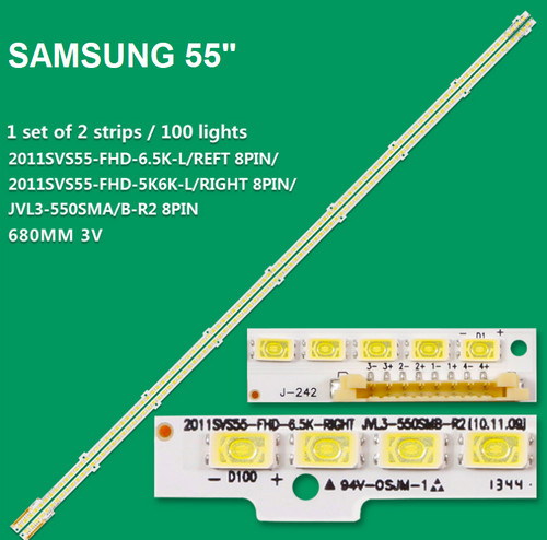 Kit barre strip 100 led - 2, tv