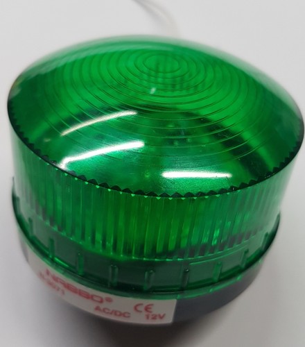 Lampeggiante led verde - 12v,