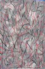 GRANDE QUADRO ASTRATTO modernista espressionista arte moderna LOTTA PER AMARE FOLTZ