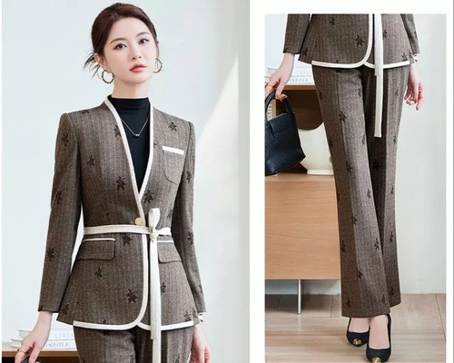 Tailleur marrone donna - tailleur,