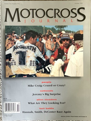 Motocross journal october 1996 - motocross,