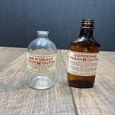 2 bottiglie vintage stile