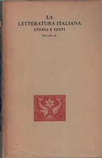 La Letteratura Italiana Storia