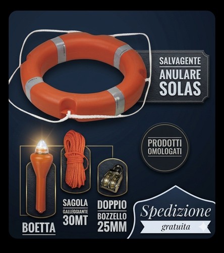 Kit dotazioni salvagente - dotazioni,