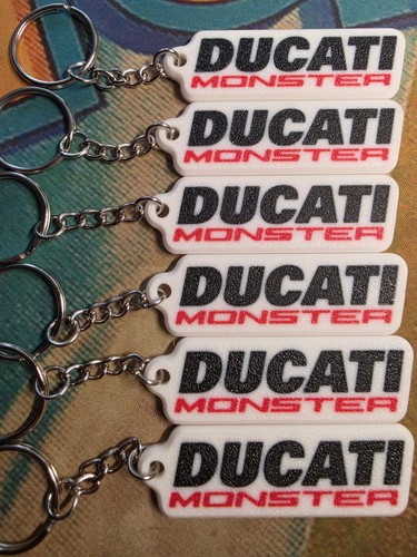 Portachiavi stampa ducati - portachiavi, 3d