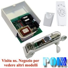 KIT CENTRALE TENDE DA SOLE x 2 MOTORI CON SENSORE SOLE VENTO PIOGGIA + TRASMETT.
