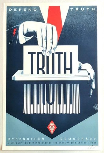 Shepard fairey defend truth - -,