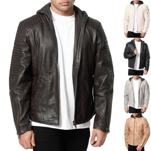 Tazzio giacca pelle uomo - di,