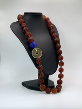 Amber Necklace, Lapis Lazuli