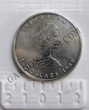Canada 5 DOLLARI 1989 1 Oncia